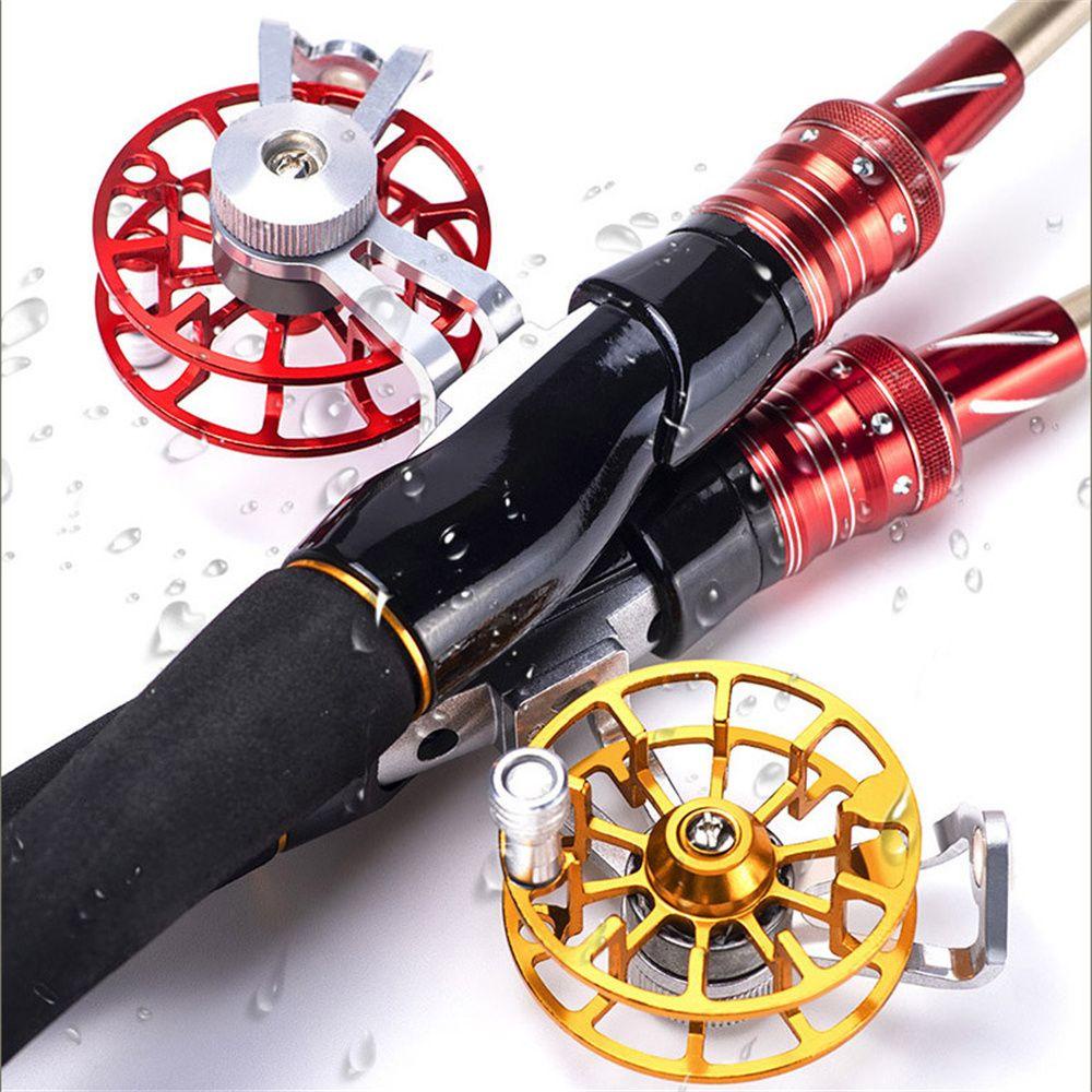 Lanfy Ice Fishing Reel Portable Garis Ikan Air Tawar Aluminium Alloy Memancing Luar Ruangan Gesper Ikan