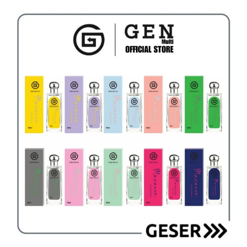 GEN - Parfum Thailand Macaron 30ml / Parfum Korea Macaron Unisex / Parfum Kpop Macaron Best Seller