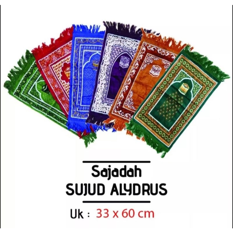 Sajadah Turki Kepala |ALAYDRUS MUKA| Sajadah Anak Tebal | Souvenir Umroh Haji | Souvenir Hajatan