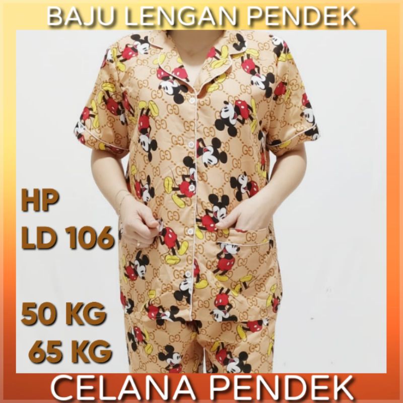Piyama Wanita Dewasa dan Anak couple baju tidur stelan katun jepang karakter M.K GC