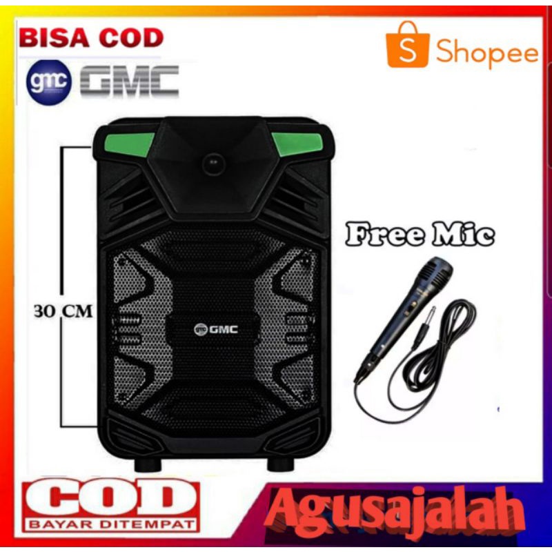✅cod speaker bluetooth gmc 897m free mik/ speaker bluetooth karaoke gmc897m plus mik salon gmc