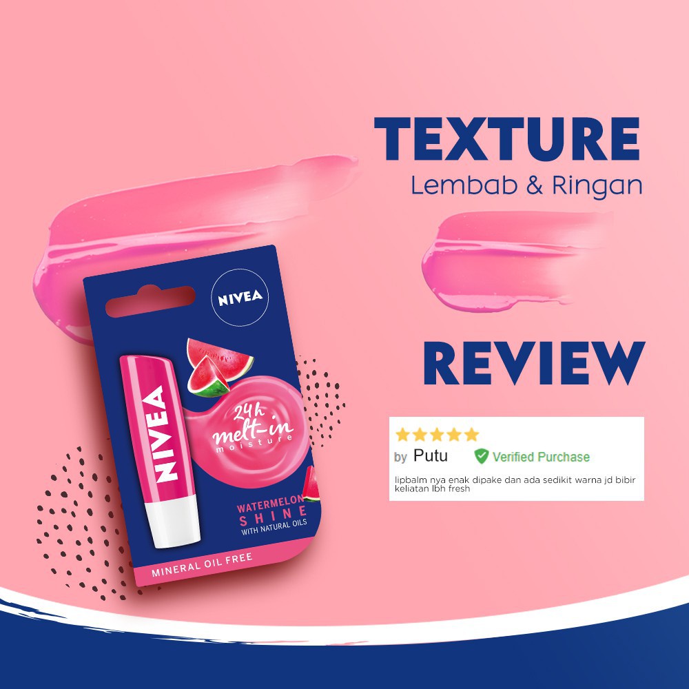 NIVEA Lip Balm - Lip Care 4,8gr