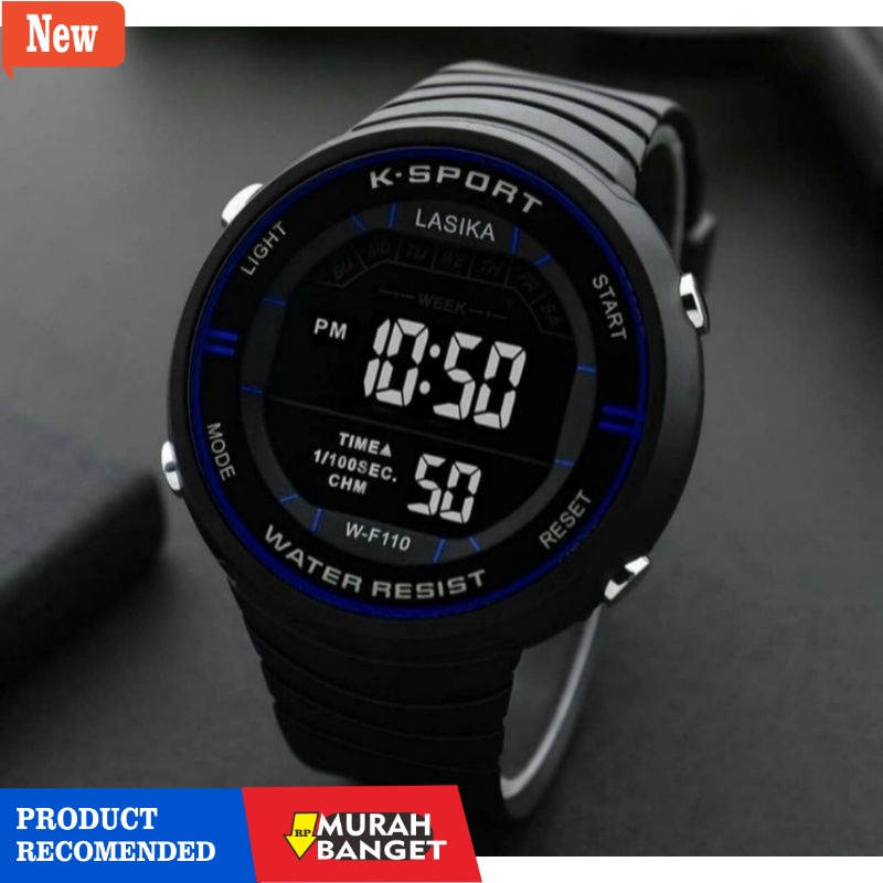 Jam digital pria terbaik- [alfis] Jam Tangan Pria Bulat Anti Air Murah / Jam Tangan Pria Digital Ant