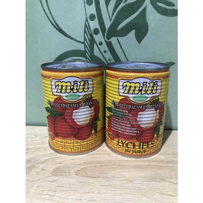 

Kalengbuah- Lychee Kaleng Lychees In Syrup Merk Mili 565 Gr -Buah-Kaleng.