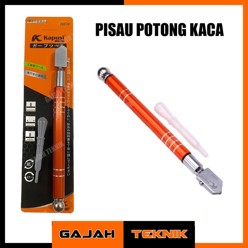 Pisau Potong Kaca Minyak Kapusi Pemotong Kaca Oil Glass Cutter 35mm