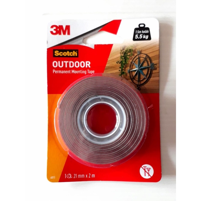 

Wow 3M Scotch Double Tape Foam Outdoor Permanent Mounting 4011 21 Mm X 2 M Trendi