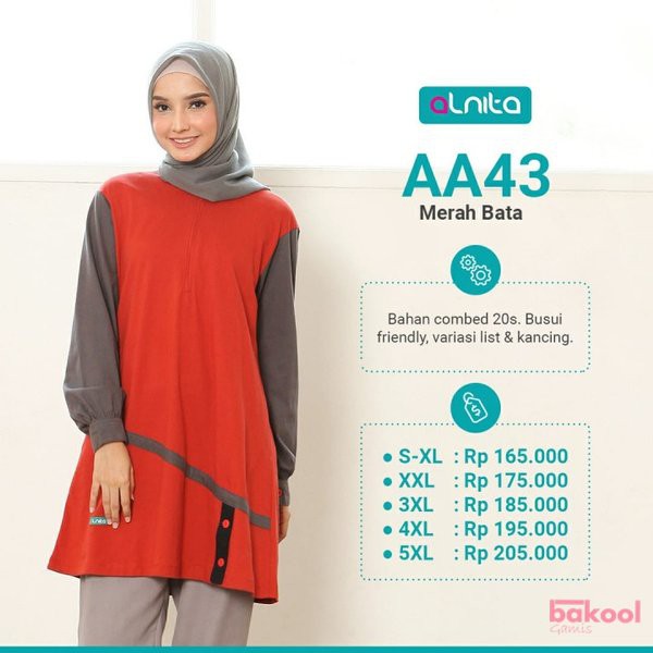 Alnita Atasan AA 43 Merah Bata