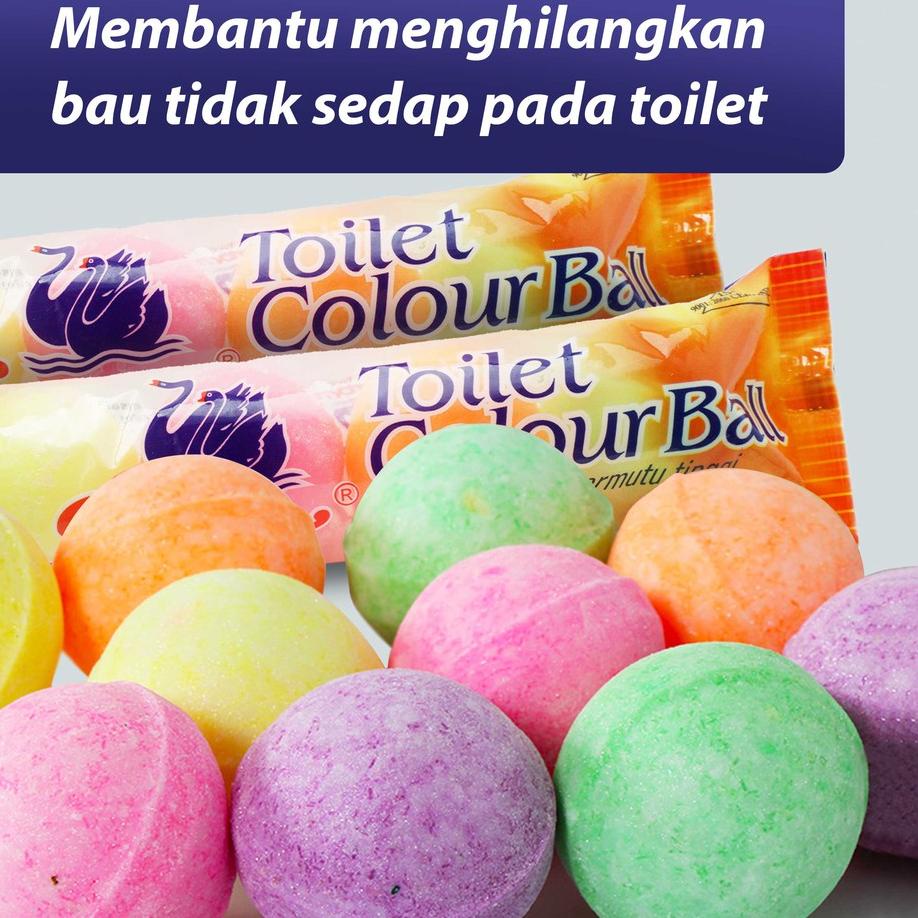 【GROSIR】 [Triple Pack] Kamper Swan Toilet Ball 5's murah