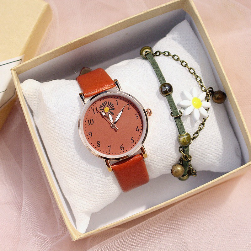 ✅ COD KUMA Jam Tangan Wanita Bunga Daisy Analog Quartz Korean Watch Analog Fashion Wanita