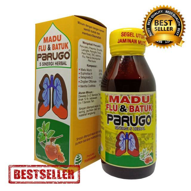 Madu Flu & Batuk Parugo - Madu Batuk dan Pilek