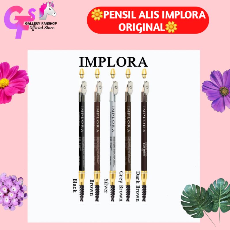 IMPLORA PENSIL ALIS 2in1 // IMPLORA EYEBROW ORIGINAL // PENSIL ALIS IMPLORA