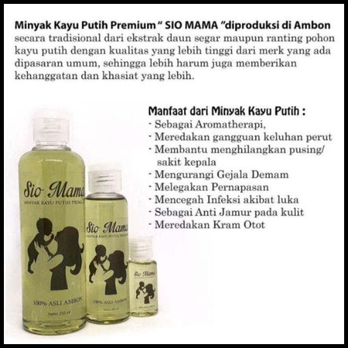 

Siomama Sio Mama Minyak Kayu Putih Premium 100% Asli Ambon 20Ml 20 Ml