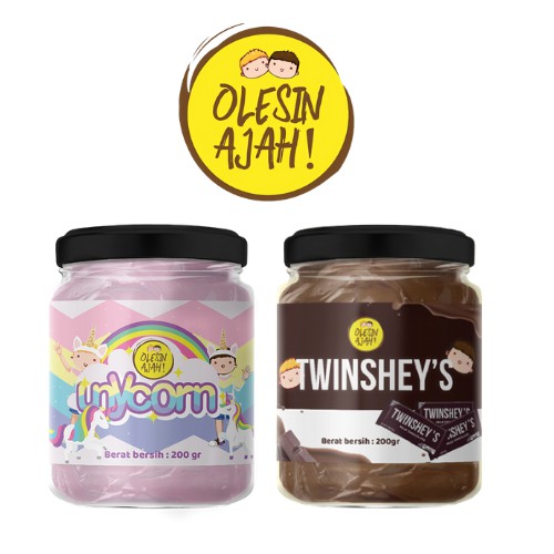 

Promo OlesinAjah Selai Unycorn 200Gr + TwinsHey's 200Gr