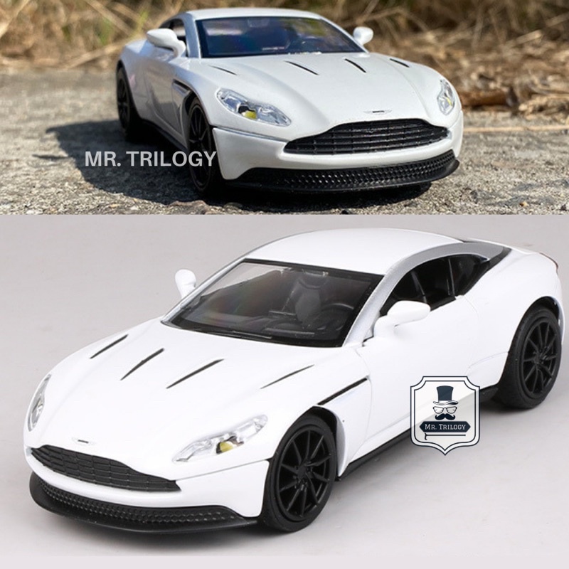 Diecast Aston Martin DB11 AMR 1:32 Mainan Mobil Pull Back Car kado ulang tahun anak laki