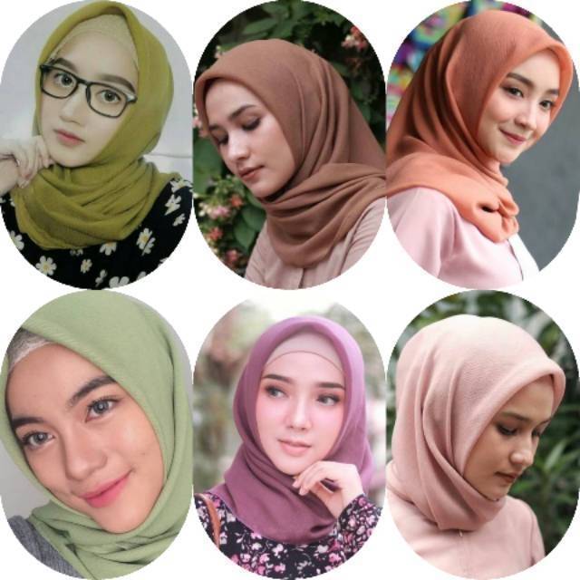 SEGIEMPAT VISCOSE MARBLE CORN SKIN DAILY HIJAB SQUARE JILBAB S4 SEGI4 KERUDUNG