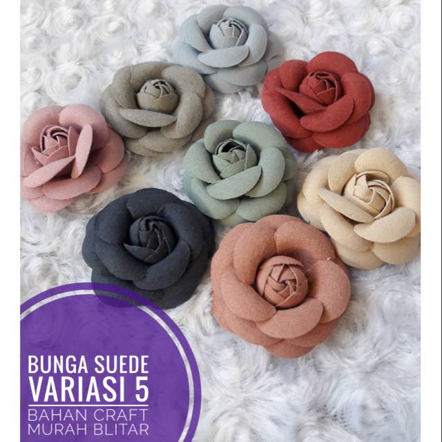 bunga suede variasi ada 5 model