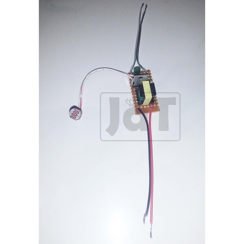 Joule Thief LDR input 3.7v output led 220v AC