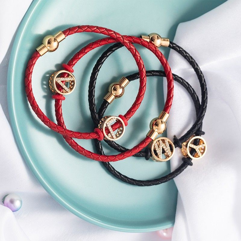 Gelang Tali Kulit Anti Air Untuk Charm Liontin Emas