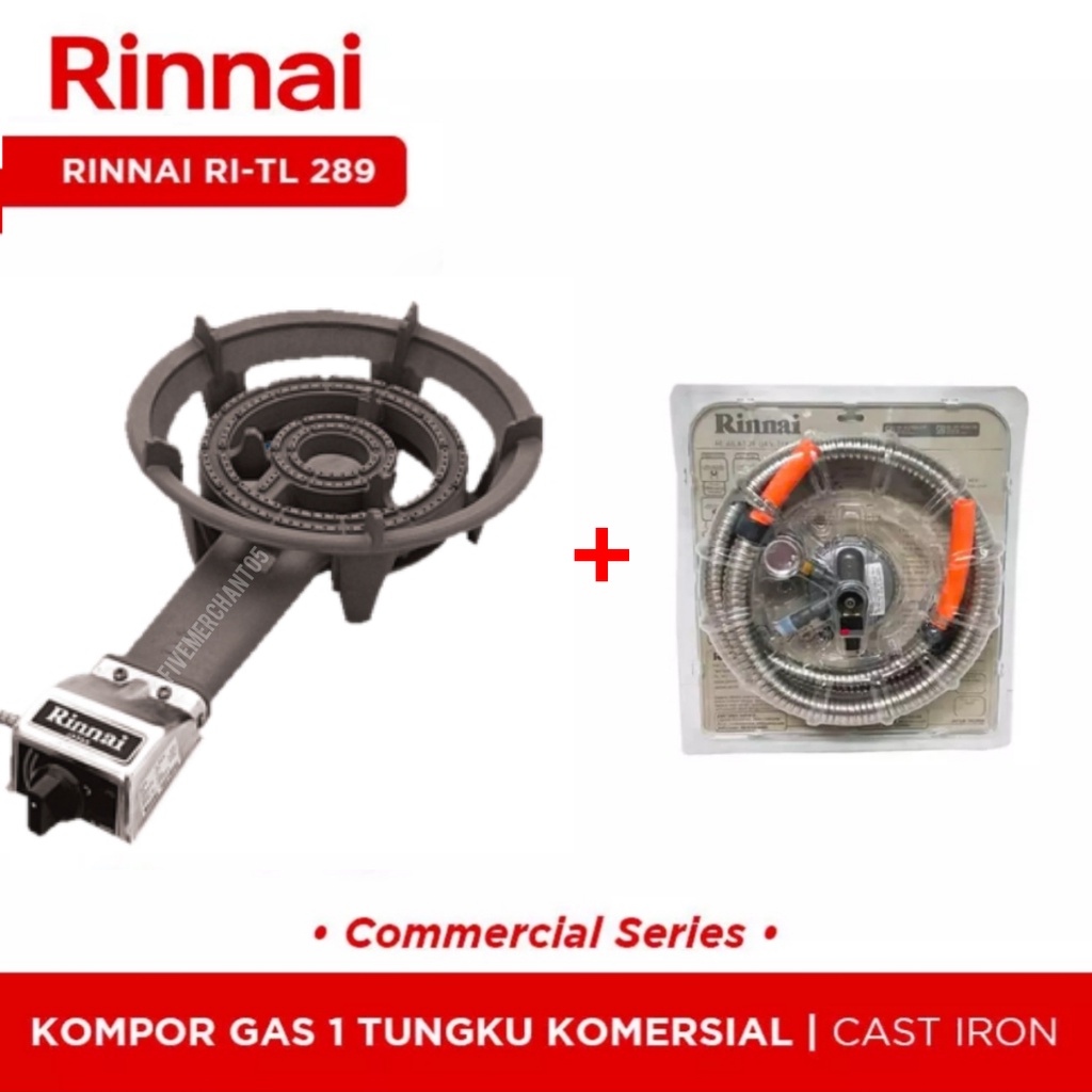 Kompor Gas Komersil Rinnai TL 289 RI Low Pressure Kompor Mawar Rinnai 289 RI Tekanan Rendah