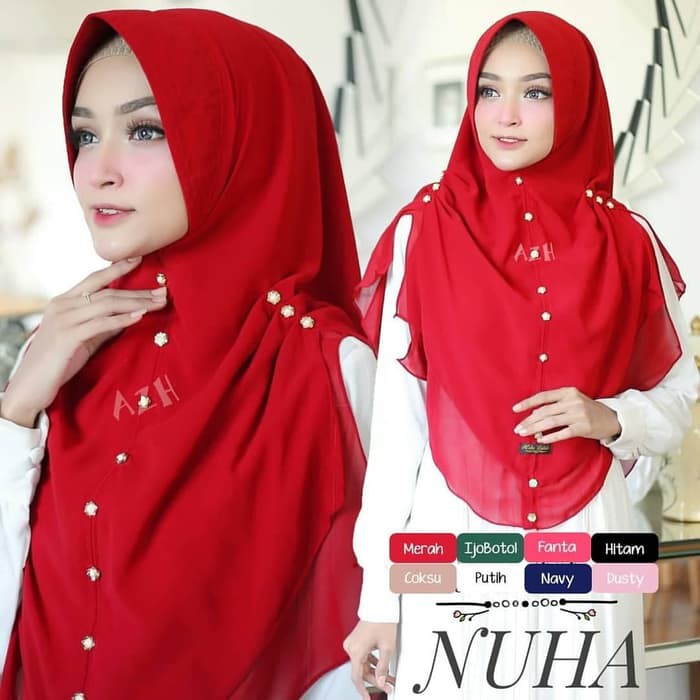 Hijab Jilbab Khimar Syari Terbaru Nuha Termurah