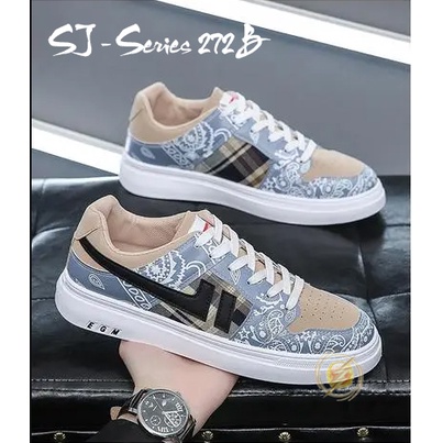 [JWALK] Sepatu Sneakers Pria Tali Rendah Casual Trendy Batik - 272 B