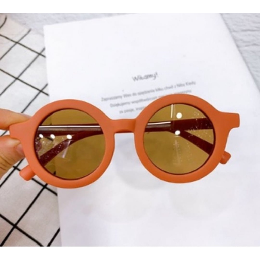 KACAMATA ANAK Kacamata Hitam Untuk Bayi Usia 0-8 Tahun Kacamata Anak/Bayi TOSERBA-Doff-Orange