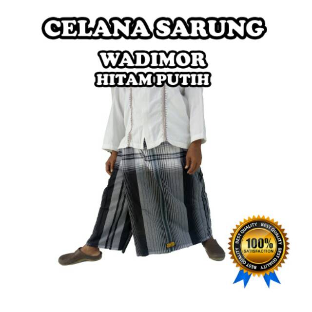 Sarung Celana Dewasa Wadimor Hitam Putih