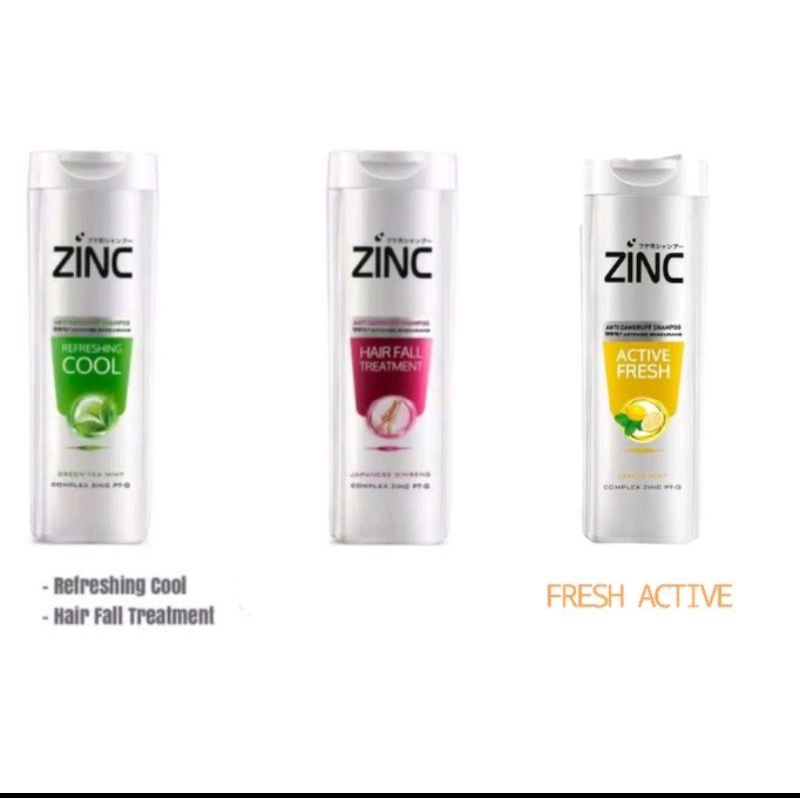 Zinc Shampoo 170 mL Kemasan Botol Sedang