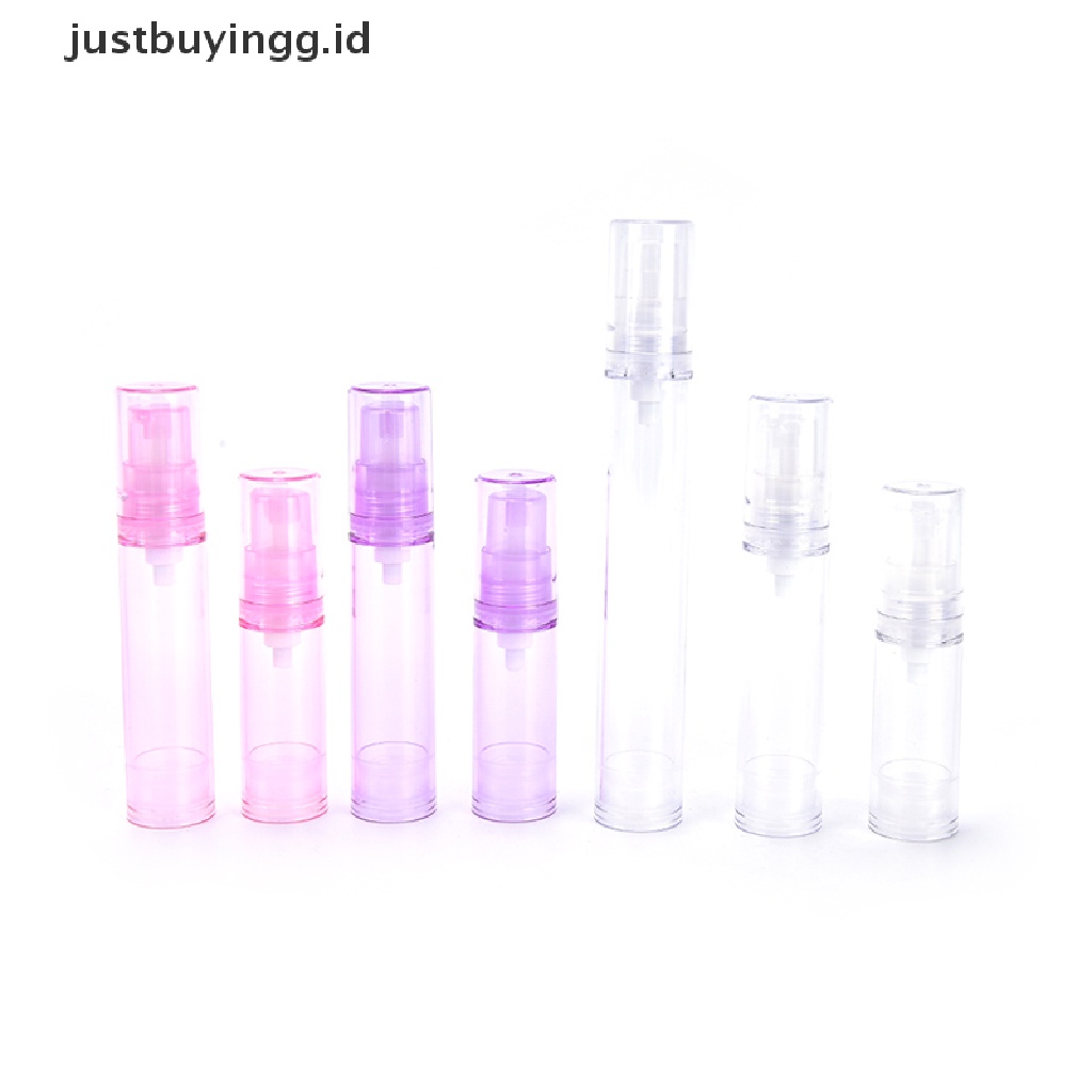 1pc Botol Pompa Kosong Wadah Lotion Kosmetik Ukuran 5 / 10 / 15ml Untuk Travel