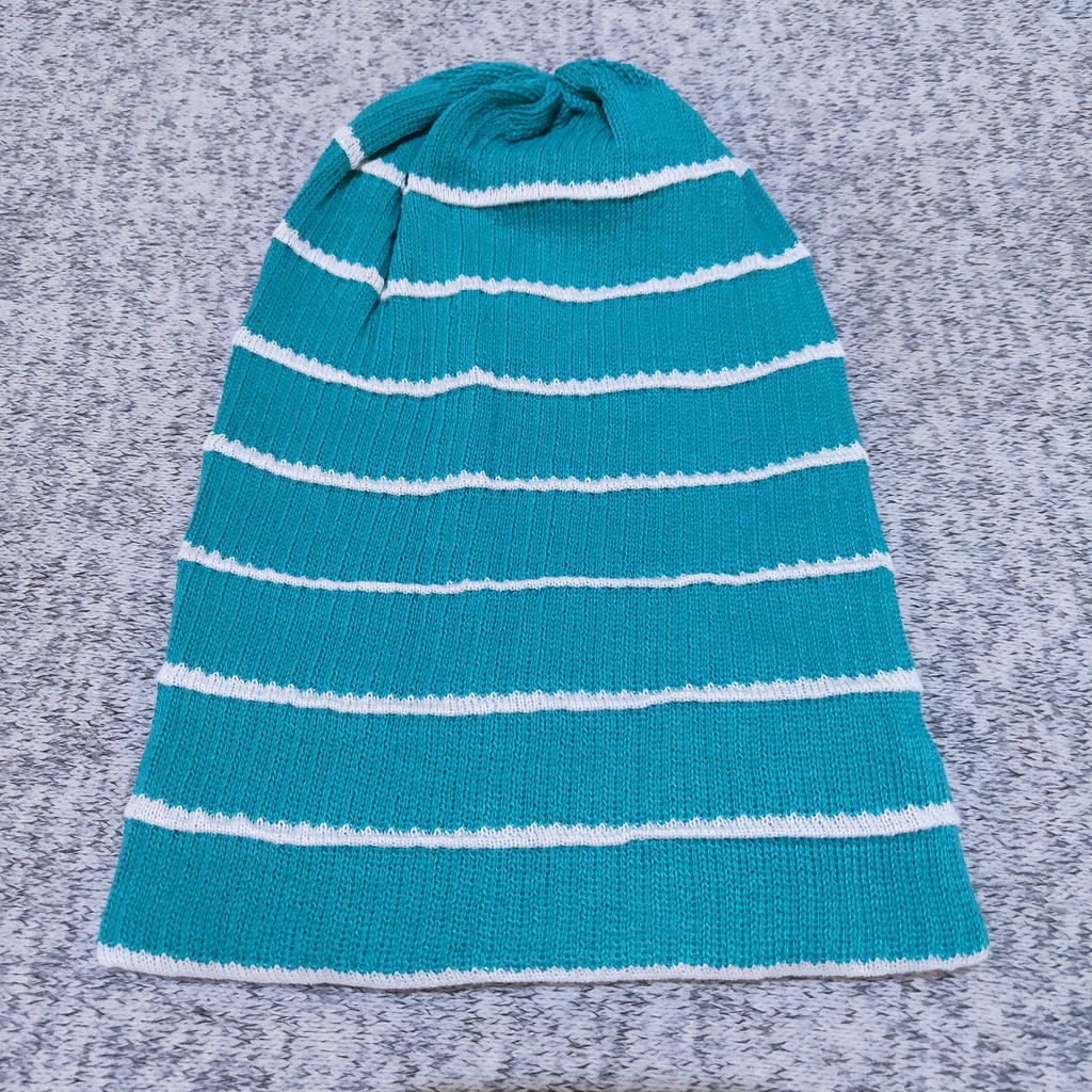 Kupluk beanie motif salur garis allsize Dewasa BEA-GARIS