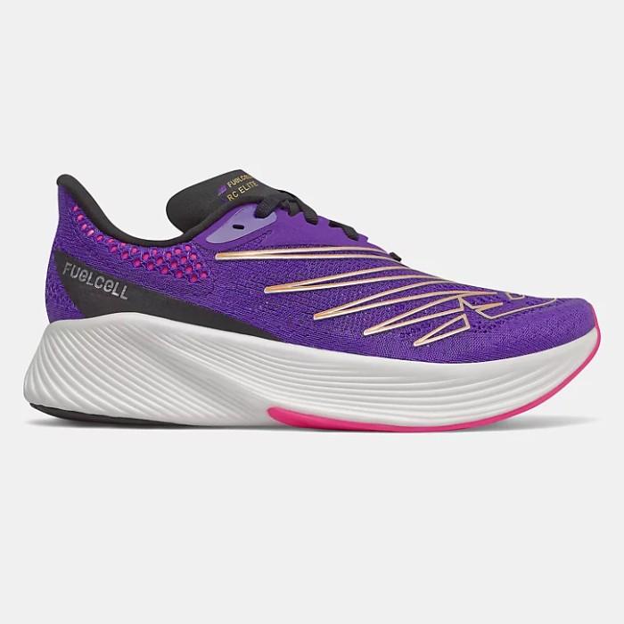 Perlengkapan Lari New Balance Fuelcell Rc Elite V2 Womens Road Running - Deep Violet