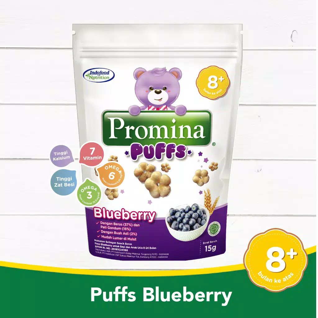 Promina Puffs Blueberry 15gr