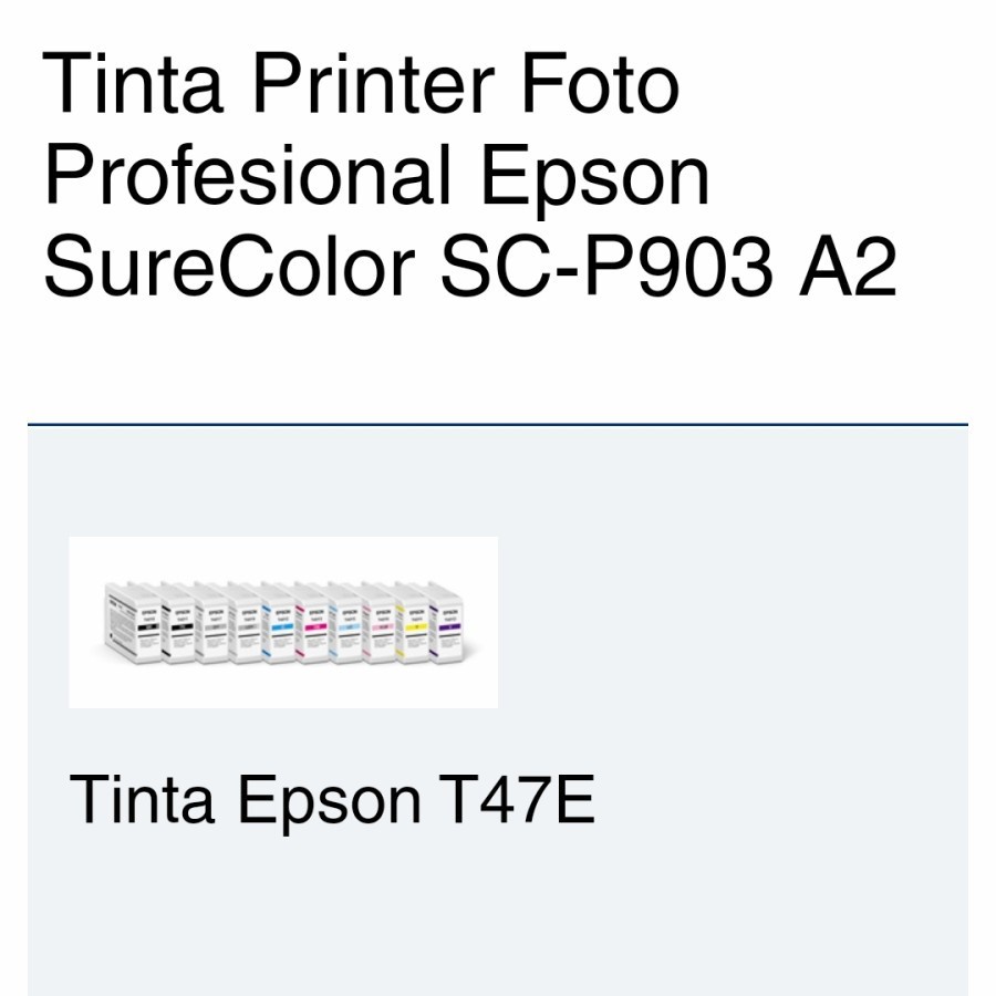 SC-P903 YELLOW TINTA CATRIDGE EPSON SureColour C13T47E400 T47E4 T47E ORIGINAL 100%