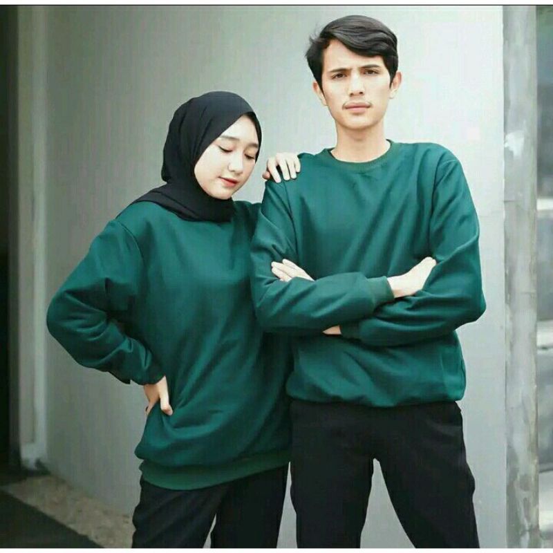 Jaket polos Crewneck polos | sweater polos | sweater basic UNISEX(pria&amp;Wanita)