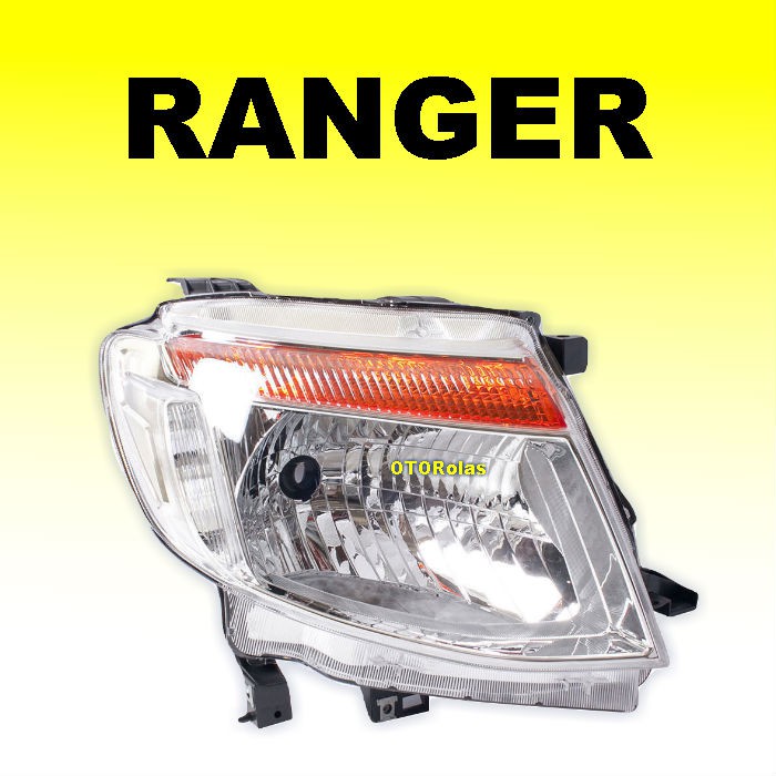 LAMPU DEPAN FORD RANGER T6 WILDTRACK XLS XLT 2012 2014 2015 2013 HEAD LAMP BESAR UTAMA CHROME