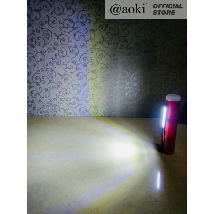 SENTER TANGAN LED 8W MULTIFUNGSI TORCH LED AOKI AK 9828 Best Seller