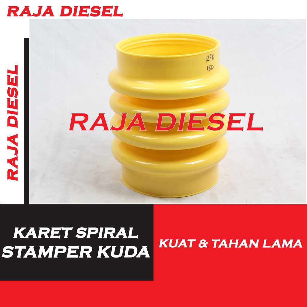 KARET SPIRAL BELLOW STAMPER KUDA / BELLOW KARET STAMPER KUDA