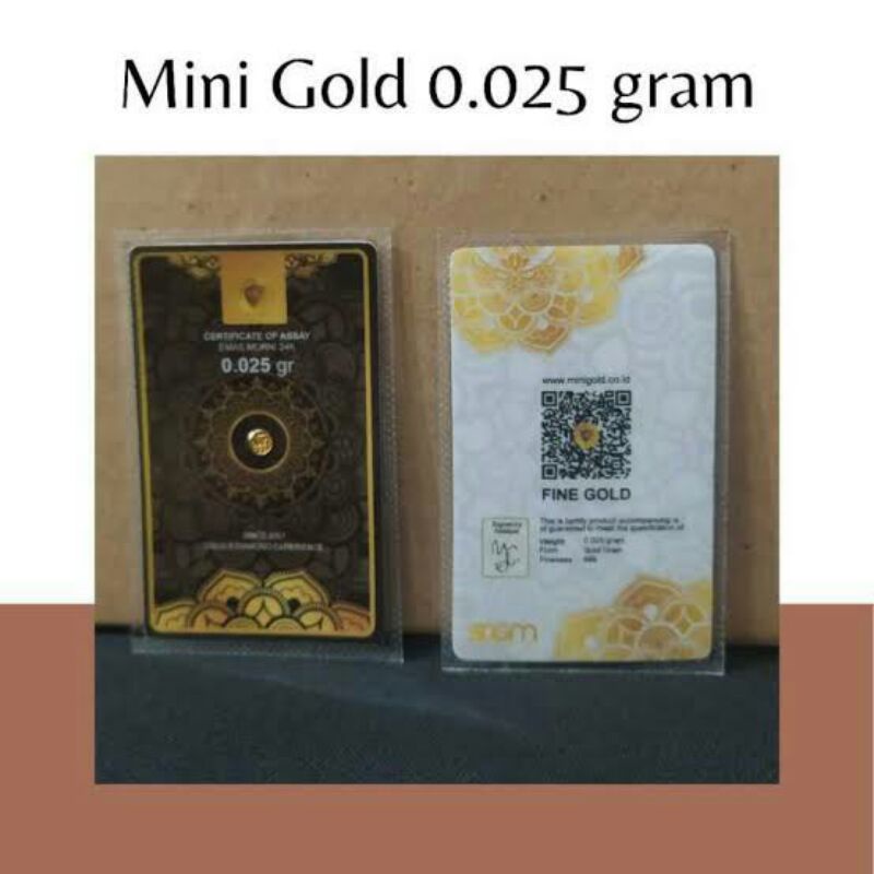 MINI GOLD 0,025 GRAM / MINI GOLD / EMAS MURAH/ EMAS MINI