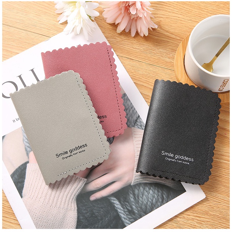 ASIN829 DOMPET MINI RENDA/ DOMPET LIPAT WANITA LUCU IMPORT POLOS D58 Dompet lipat wanita kurus pendek impor