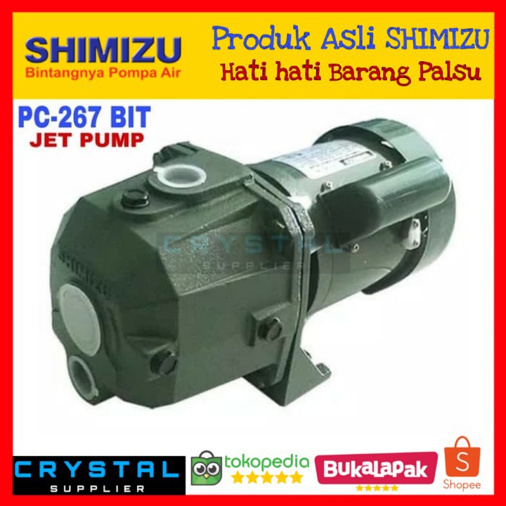 Jet Pump Shimizu Pc 267 Bit Pompa Air Pc267bit Sumur Dalam 250 Watt Shopee Indonesia