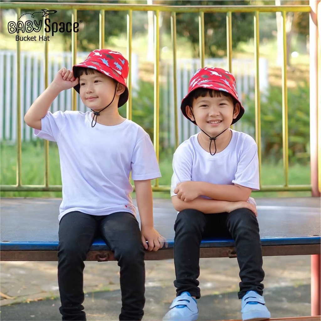 Topi bucket / bucket hat / bucket hat anak dino / bucket hats