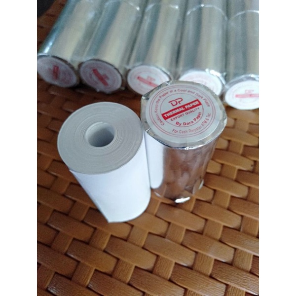 

kertas thermal 58x30/57x30 cocok untuk semua mesin printer mini/printer bluetooth