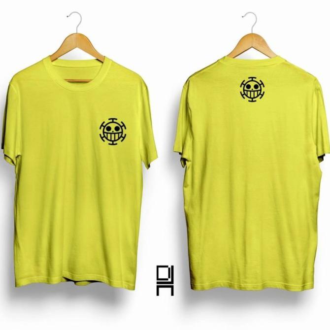 KAOS BAJU COMBED 3 DISTRO KECIL TRAFALGAR POLOS CUSTOM ONE PIECE ANIME CUCI GUDANG