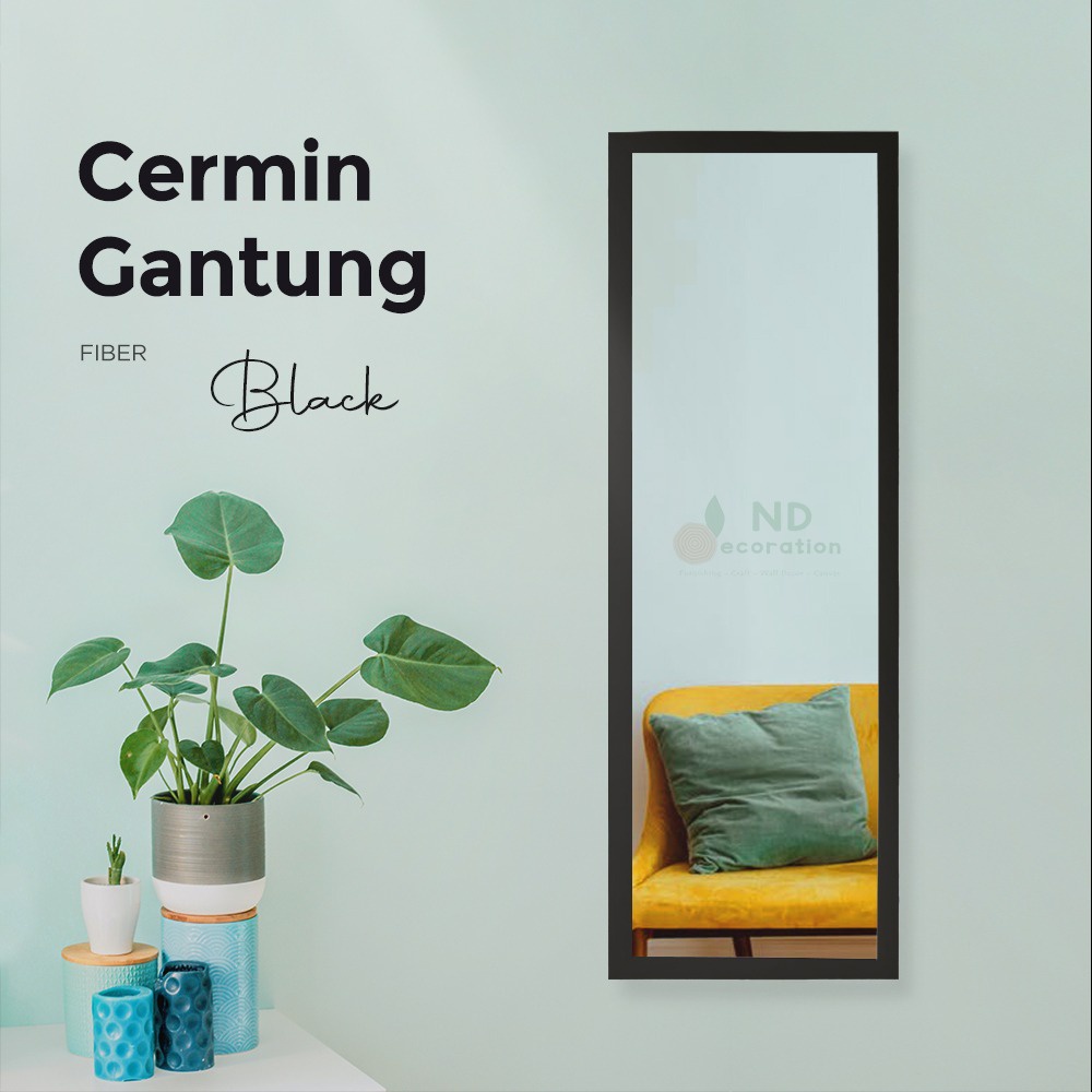 GOSEND ONLY - STANDING MIRROR / CERMIN / CERMIN STANDING / CERMIN GANTUNG / CERMIN DINDING / CERMIN FULL BODY UK 127 X 35 CM / 95 X 35 CM / CERMIN BERDIRI FULL BODY KACA STANDING / KACA STANDING FULL BODY / KACA CERMIN FULL BODY / KACA-GANTUNG HITAM