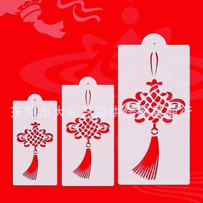 

Unik Stensil Stencil knot klasik 1 set 3 ukuran Promo