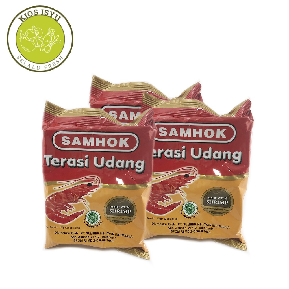 

Terasi Udang Samhok 120gr 20pcs