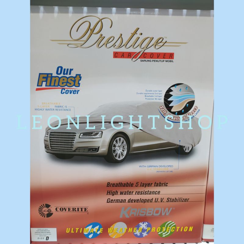 KRISBOW PRESTIGE CAR COVER/ACE SARUNG MOBIL SEDAN TYPE-D NEW CIVIC,NEW ALTIS, ACCORD,GALANT,LANCER