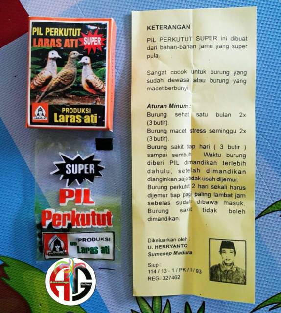 Pil perkutut larasati / PiL Larasati ( isi 15 butir )beli 6 Harga grosir