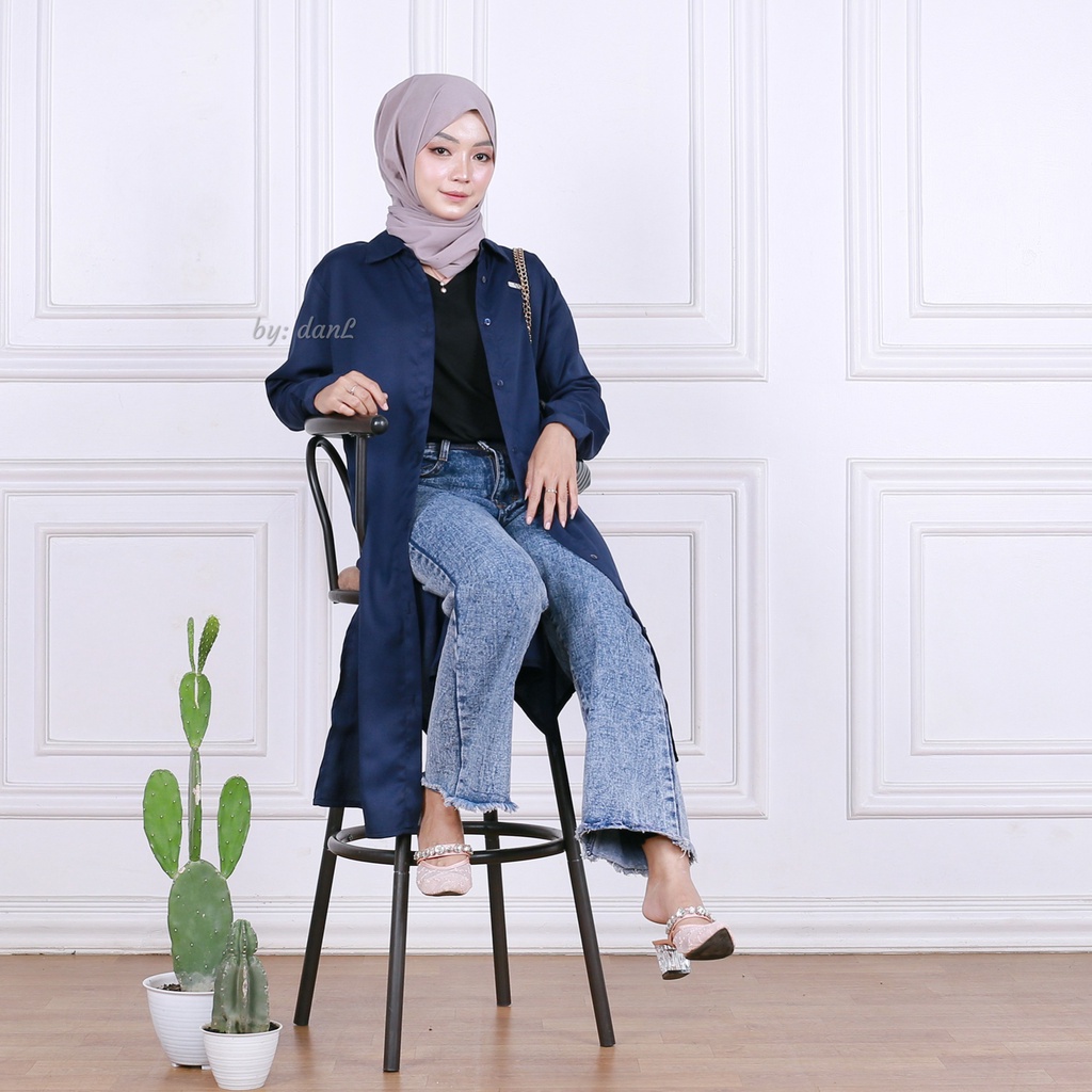 LONG TUNIK AISYA/OUTER/ATASAN WANITA/BY.DANL