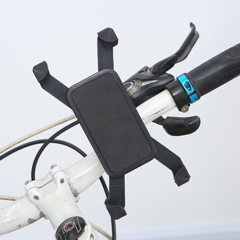 Bracket Dudukan Handphone Universal Rotasi 360 Derajat Adjustable Untuk Setang Sepeda